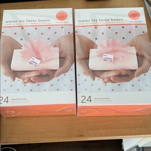 Martha Stewart water lily favor boxes